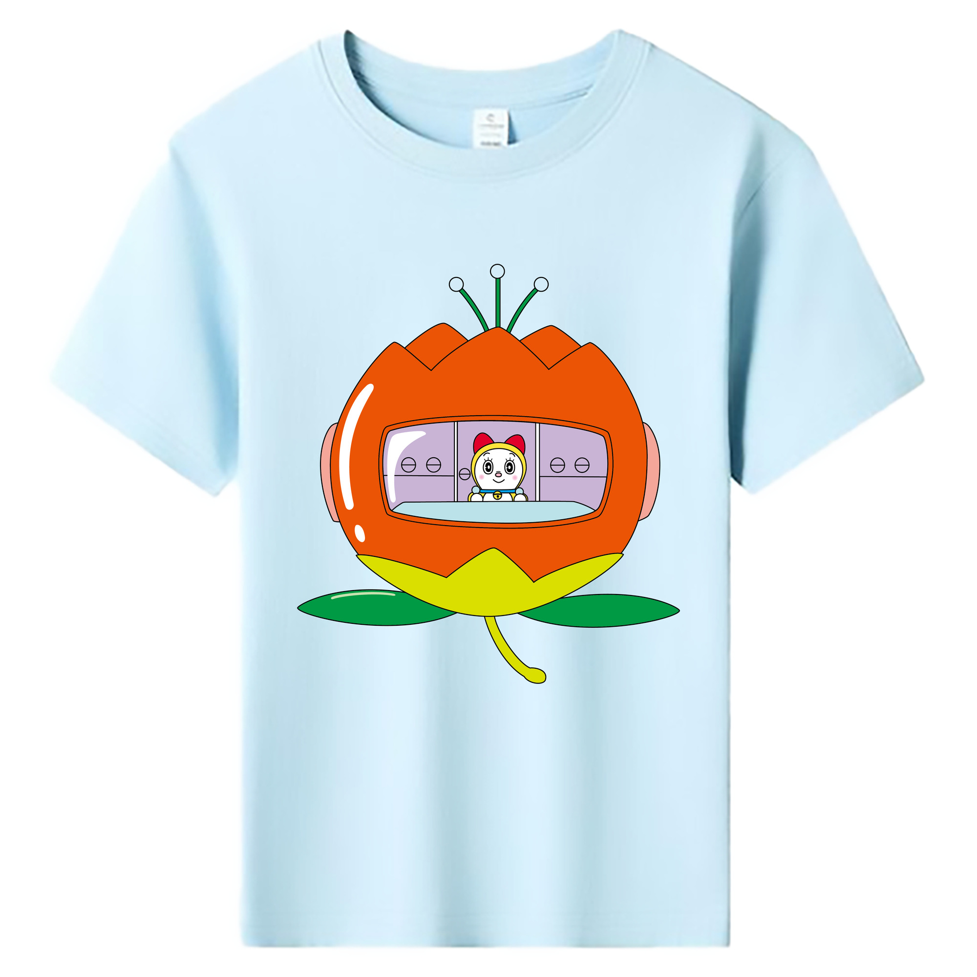 （画像用） ドラえもん ドラミ Doraemon Dorami 綿100％キッズTシャツ（フロントプリント）